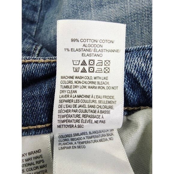 Lucky Brand 31X32 Womens Mid Rise Ava Boot Size 12/31 Regular Blue Denim Jeans - Picture 9 of 14